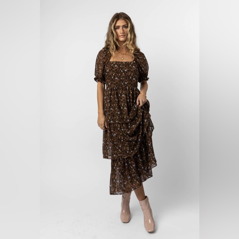Mikel Maxi Dress in Brown